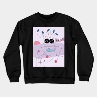 Kids on Vacation Stick figure Crewneck Sweatshirt